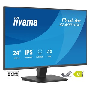 iiyama ProLite X2497HSU-B1 computer monitor 60.5 cm (23.8) 1920 x 1080 pixels Full HD LED Black
