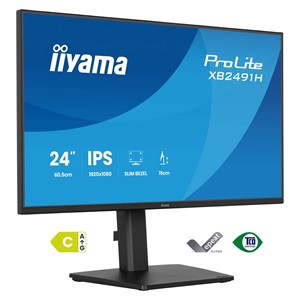 iiyama ProLite XB2491H-B1 computer monitor 60.5 cm (23.8) 1920 x 1080 pixels Full HD LCD Black