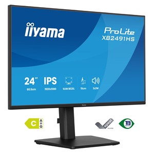 iiyama ProLite XB2491HS-B1 computer monitor 60.5 cm (23.8) 1920 x 1080 pixels Full HD LCD Black