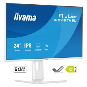 iiyama ProLite XB2497HSU-W1 computer monitor 60.5 cm (23.8) 1920 x 1080 pixels Full HD LED White
