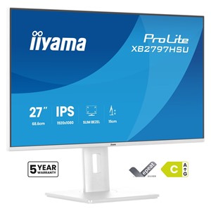 iiyama ProLite XB2797HSU-W1 computer monitor 68.6 cm (27) 1920 x 1080 pixels Full HD LED White