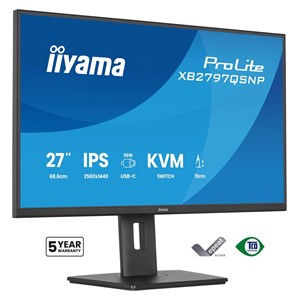 iiyama ProLite XB2797QSNP-B1 computer monitor 68.6 cm (27) 2560 x 1440 pixels Quad HD Black
