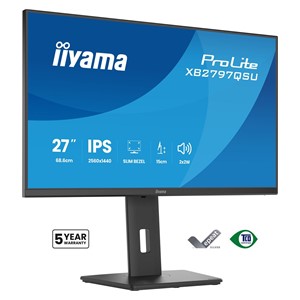 iiyama ProLite XB2797QSU-B1 computer monitor 68.6 cm (27) 2560 x 1440 pixels Quad HD LED Black