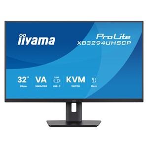 iiyama ProLite XB3294UHSCP-B1 computer monitor 80 cm (31.5) 3840 x 2160 pixels 4K Ultra HD Black