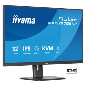 iiyama ProLite XUB3297QSNP-B1 computer monitor 81.3 cm (32) 2560 x 1440 pixels Quad HD LED Black
