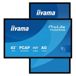 iiyama T4329AS-B1AG computer monitor 108 cm (42.5) 3840 x 2160 pixels 4K Ultra HD LED Touchscreen Black