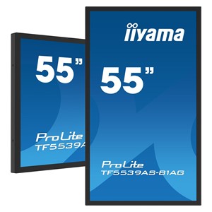 iiyama TF5539AS-B1AG Signage Display Kiosk design 138.7 cm (54.6) LED 435 cd /m² 4K Ultra HD Black Touchscreen Built-in processor Android 11 24 /7