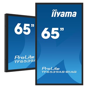 iiyama TF6539AS-B1AG Signage Display Kiosk design 163.8 cm (64.5) LED 435 cd /m² 4K Ultra HD Black Touchscreen Built-in processor Android 11 24 /7