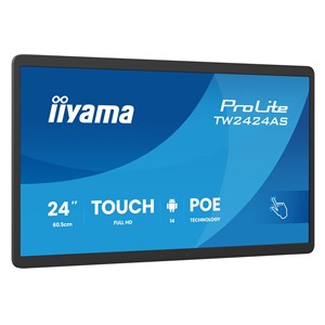 iiyama TW2424AS-B3P Signage Display Interactive flat panel 60.5 cm (23.8) Wi-Fi 450 cd /m² Full HD Black Touchscreen Built-in processor Android 24 /7