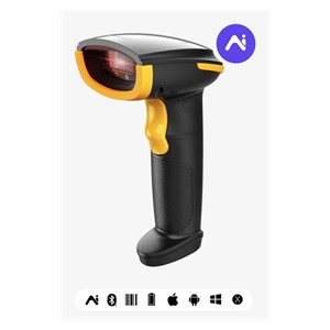 Inateck BCST-21-AI Handheld bar code reader 1D Laser Black, Yellow
