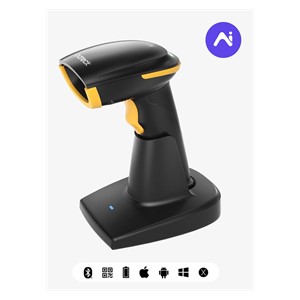 Inateck BCST-36 Handheld bar code reader 2D CMOS Black, Yellow