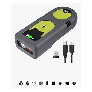 Inateck BCST-42 Handheld bar code reader 2D CMOS Black, Green, Grey