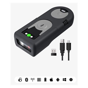 Inateck BCST-43 Handheld bar code reader 1D CMOS Black, Green, Grey