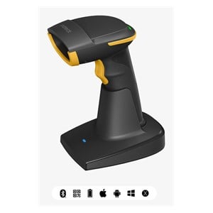 Inateck BCST-54 Handheld bar code reader 1D /2D CMOS Black, Yellow