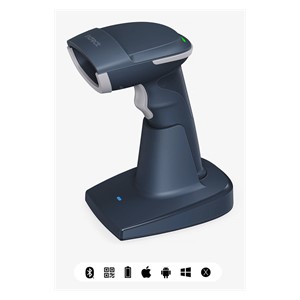 Inateck BCST-54 Handheld bar code reader 1D /2D CMOS Blue, Grey