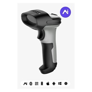 Inateck BCST-72 Handheld bar code reader 2D Laser Black, Grey