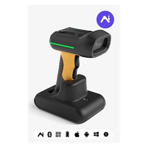 Inateck BCST-75S Handheld bar code reader 1D /2D CMOS Black, Yellow