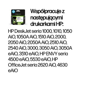 INK CARTRIDGE COLOR NO.301XL 6ML CH564EE HP