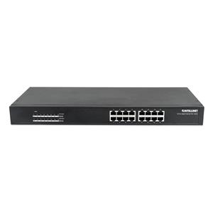 Intellinet 16-Port Gigabit Ethernet PoE+ Switch, 16 x PoE ports, IEEE 802.3at/af Power-over-Ethernet (PoE+/PoE), Endspan, Rackmount 4