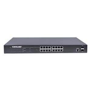 Intellinet 16-Port Gigabit Ethernet PoE+ Web-Managed Switch with 2 SFP Ports, 16 x PoE ports, IEEE 802.3at/af Power over Ethernet (PoE+/PoE), 2 x SFP, Endspan, 19" Rackmount 4