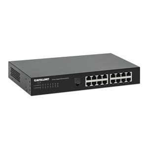 Intellinet 16-Port Gigabit Ethernet Switch 16 x 10/100/1000 Mbps RJ45 Ports, Green Ethernet / IEEE 802.3az Energy Efficient Ethernet, Desktop Format, Includes Optional 19" Rackmount Brackets 3