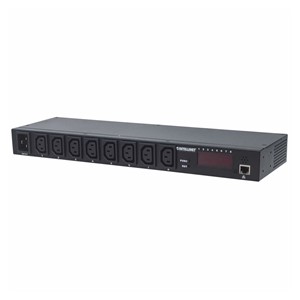 Intellinet 19 Intelligent 8-Port PDU, 19 Rackmountable C13 Intelligent Power Distribution Unit; Monitors Power, Temperature and Humidity