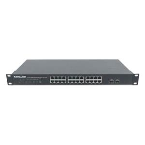 Intellinet 24-Port Gigabit Ethernet Switch with 2 SFP Ports, 24 x 10/100/1000 Mbps RJ45 Ports + 2 x SFP, IEEE 802.3az (Energy Efficient Ethernet), 19" Rackmount, Metal 5