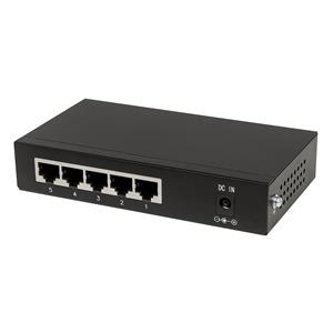 Intellinet 5-Port Gigabit Ethernet PoE+ Switch, 4 x PSE Ports, IEEE 802.3at/af Power over Ethernet (PoE+/PoE) Compliant, 60 W, Desktop (Euro 2-pin plug) 4