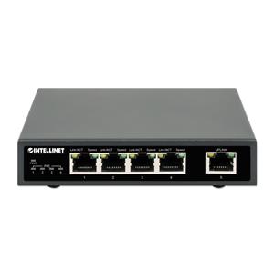 Intellinet 5-Port Gigabit Ethernet PoE+ Switch, Four PSE PoE Ports, IEEE 802.3at/af (PoE+/PoE) Compliant, PoE Power Budget up to 62 W, Desktop Format 4