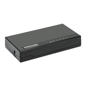 Intellinet 5-Port Gigabit Ethernet Switch Desktop Size, Plastic, IEEE 802.3az (Energy Efficient Ethernet), Black 3