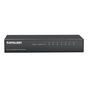 Intellinet 8-Port Fast Ethernet Office Switch, Desktop Size, Metal, IEEE 802.3az (Energy Efficient Ethernet), Box 4