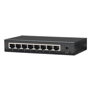 Intellinet 8-Port Fast Ethernet Office Switch, Desktop Size, Metal, IEEE 802.3az (Energy Efficient Ethernet), Box 5