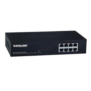 Intellinet 8-Port Fast Ethernet PoE+ Switch, 8 x PoE ports, IEEE 802.3at/af Power-over-Ethernet (PoE+/PoE), Endspan, Desktop, Box 3