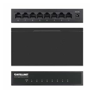 Intellinet 8-Port Gigabit Ethernet Switch, Metal, Box 6