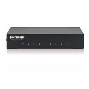 Intellinet 8-Port Gigabit Ethernet Switch, Metal, Box 7