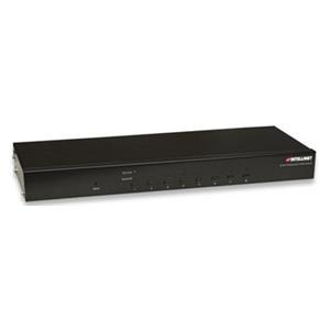 Intellinet 8-Port Rackmount KVM Switch, Combo USB + PS/2, On-Screen Display, Cables included (Euro 2-pin plug)