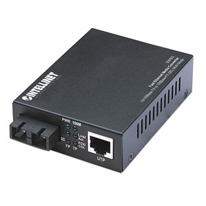 Intellinet Fast Ethernet Media Converter, 10 /100Base-Tx to 100Base-Fx (SC) Multi-Mode, 2 km (1.24 mi)