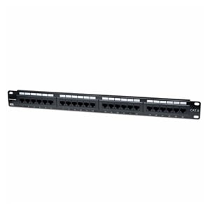 Intellinet Patch Panel, Cat6, UTP, 24-Port, 1U, Black