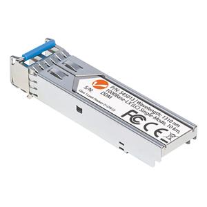 Intellinet Transceiver Module Optical, Gigabit Fiber SFP, 1000Base-Lx (LC) Single-Mode Port, 10km, MSA Compliant, Equivalent to Cisco GLC-LH-SM, Fibre, Three Year Warranty