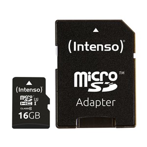 Intenso 16GB microSDXC UHS-I Class 10 Pro 90MB /s memory card