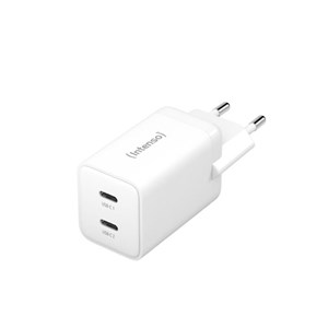 Intenso 40W GaN power adapter with 2xUSB-C connector W40CC