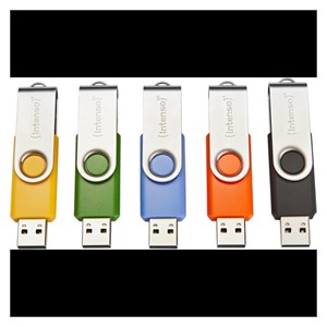 Intenso 5x32GB Basic Line USB 2.0 Memory Sticks - Colour