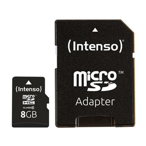 Intenso 8GB microSDHC Class 10 25MB /s memory card
