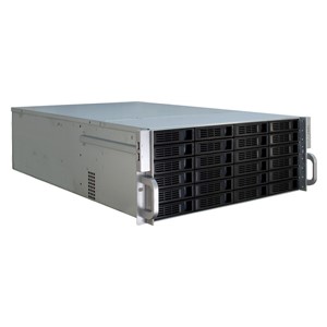 Inter-Tech 4U-4424 Rack Black, Silver