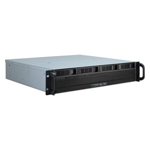 Inter-Tech IPC 2U-2404S Rack Black, Silver