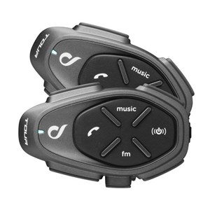 Interphone TOUR HD Motorbike intercom 1500 m 2 pcs Black