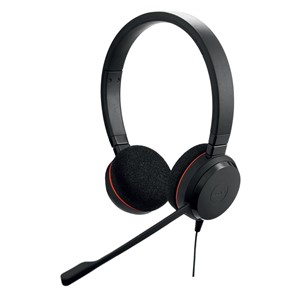 Jabra Evolve 20 UC Stereo Headset Wired Head-band Office /Call center USB Type-A Black