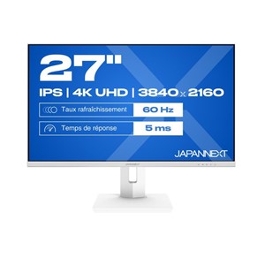 JAPANNEXT JN-IPS270UHD60F-C65W-HSP-W computer monitor 68.6 cm (27) 3840 x 2160 pixels 4K Ultra HD LED White