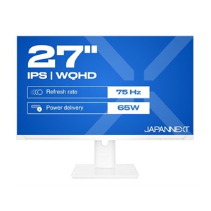 JAPANNEXT JN-IPS270WQHD75F-C65W-HSP-W computer monitor 68.6 cm (27) 2560 x 1440 pixels Quad HD LED White