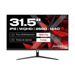 JAPANNEXT JN-IPS315WQHD165F computer monitor 80 cm (31.5) 2560 x 1440 pixels Wide Quad HD LCD Black